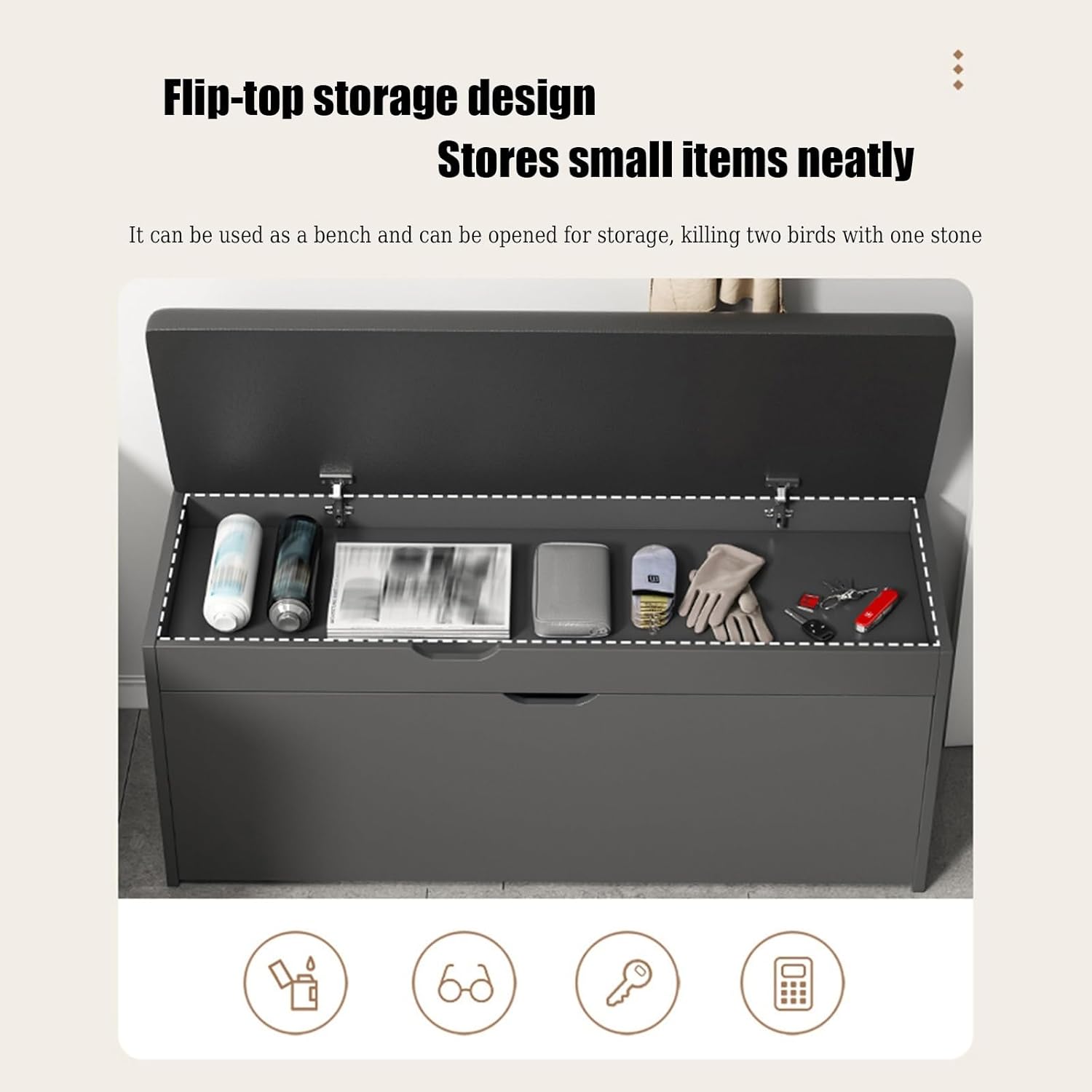 Miniatura 6 de Banco Recibidor De Zapatos Con Cojín